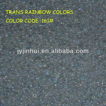 Rainbow Color bead loose glass beads round seed beads wholesale