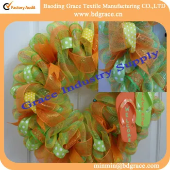 Pp Plastic Decor Flower Packing Metallic Floral Mesh