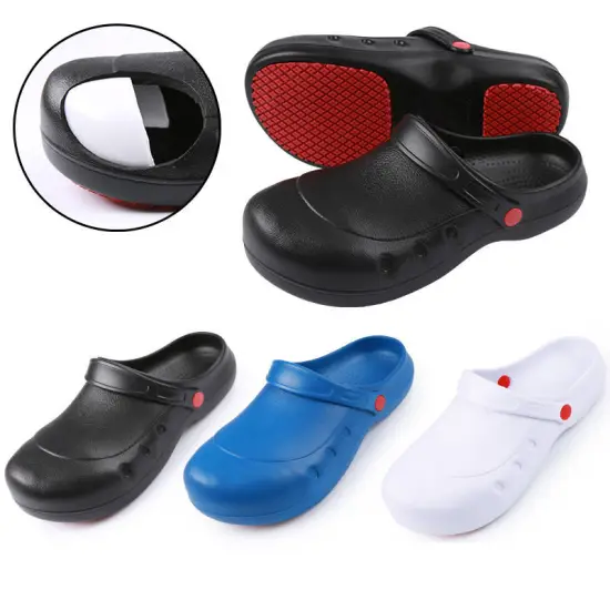 Oil-Resistant Toe Protection Chef Shoes for Kitchen Work
