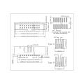 China 1.27mm Box Header SMT type H=5.4mm Supplier