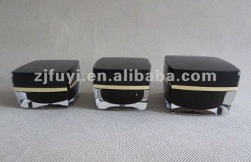 High quality clear plastic 5g 10g square acrylic jar mini acrylic jar