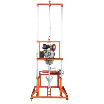Air hidraulik mudah alih rig penggerudian selama 60m, 80m, dan 100m lubang