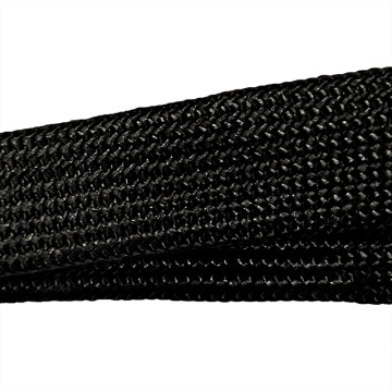 Black Customizable PP Polyester Yarn Braided Sleeving