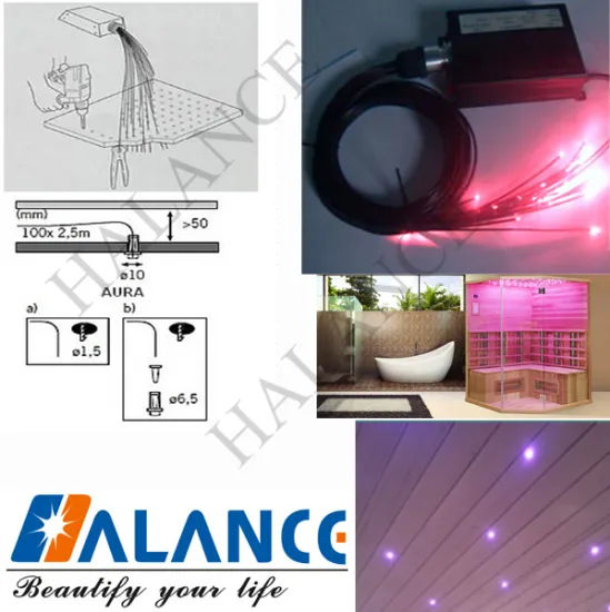16W Fiber Optic Lights Kits for Sauna Room Ceiling Lights