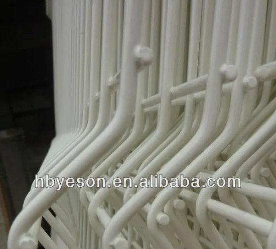white pvc coated welded wire mesh fence(low price)