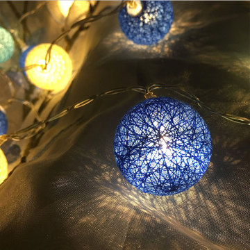 Batteriebetriebene LED-Baumwollkugel-Lichterketten