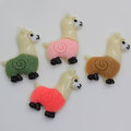 Popular Mini Alpaca Shaped Resin Charms For DIY Toy Decoration Beads Slime Kids Bedroom Ornaments Phone Decor