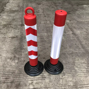 Flexible PE Flat Top Elastic Traffic Bollard for Road Safety