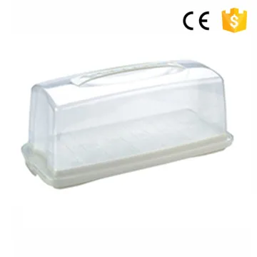 Eco-Friendly Transparent clear plastic cake saver with cover plastic cake box with clear lid