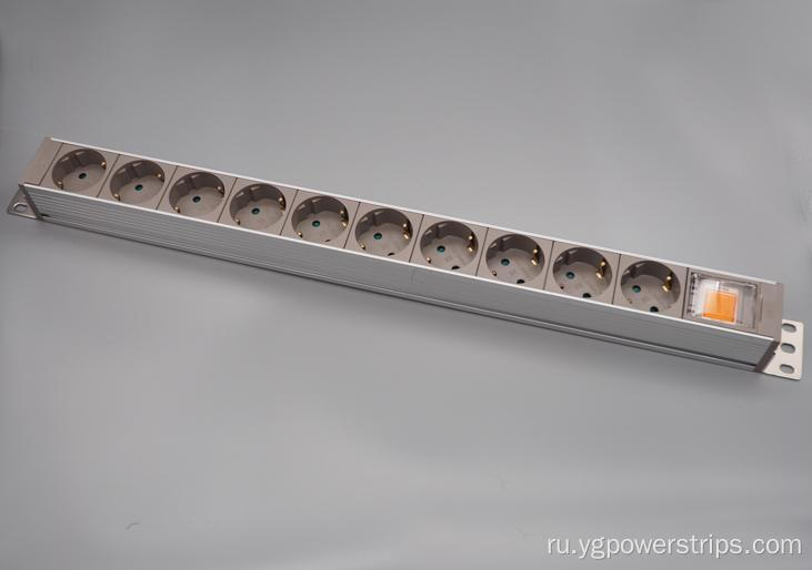 10-Outlet Eu/Germany Standard PDU Power Strip