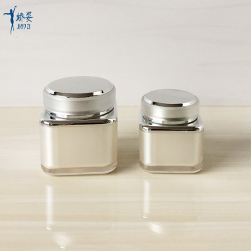 Acrylic Square Bottles and Jars with UV Lid