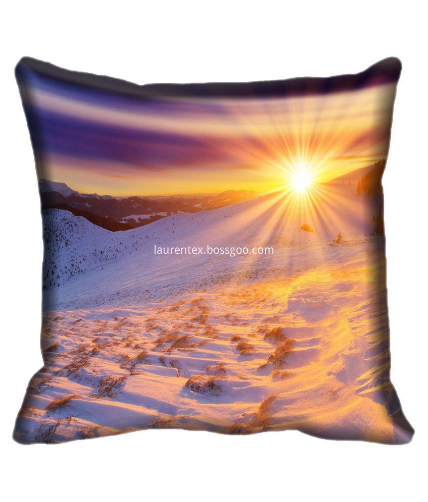 Digital-Print- cushion snow