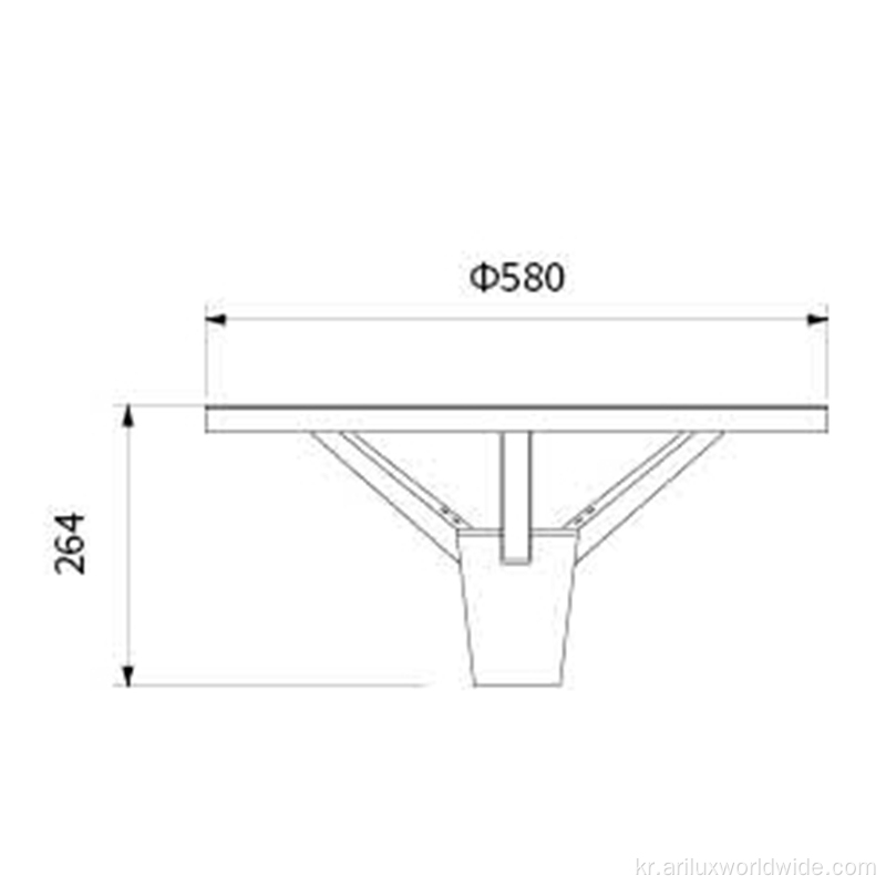 공장 직접 현대 야외 정원 조명 60w