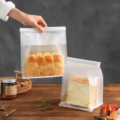 Kraft Tin-Tie Bakery Window Storage Bag