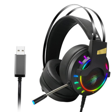 RGB Lights Over-Ear Wired Gaming Headphones with Microphone: The Ultimate Headset for PC Gamers