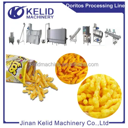 Puffed Corn Curl Snack Manufacturing Machine: Cheetos Kurkure Extruder