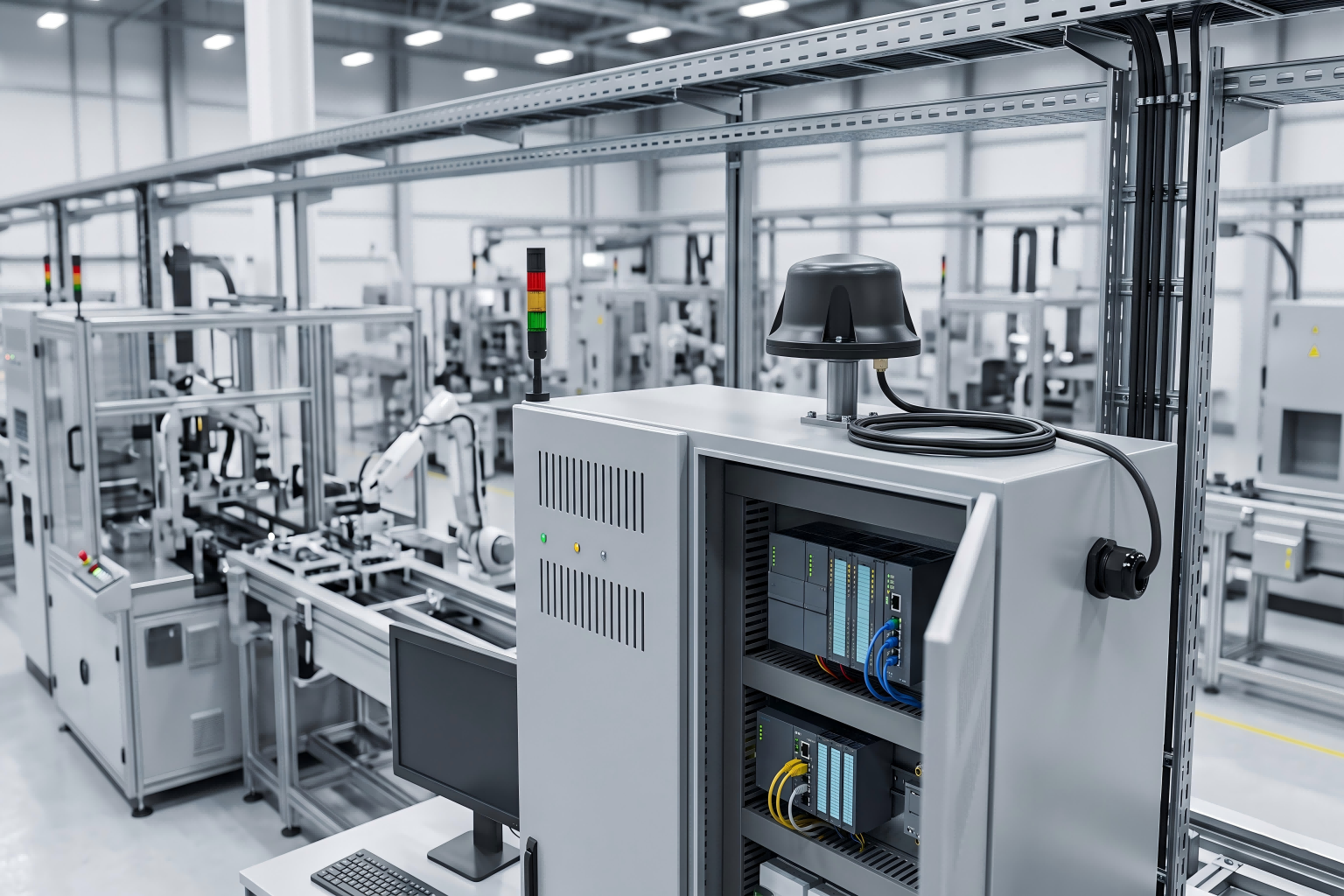 Industrial IoT GNSS antenna for factory automation