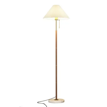 Retro Classic Wood Grain Floor Lamp