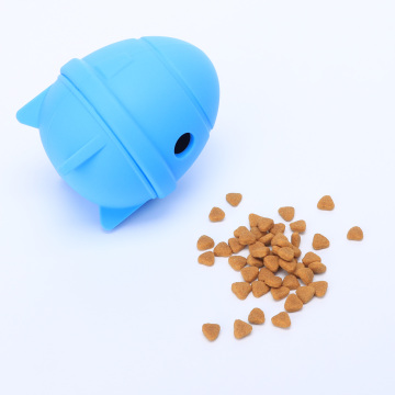 Bite-Resistant Puzzle Rocket Dog Toy: Cotton and Silicone Interactive Teether with Food Leakage Protection