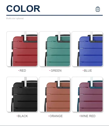 High-end PP luggage sets luggage travel bags trolley suitcase sets