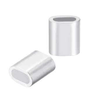 Aluminum Oval Crimping Loop Sleeve 10mm DIN3093 for Wire Rope Clamp