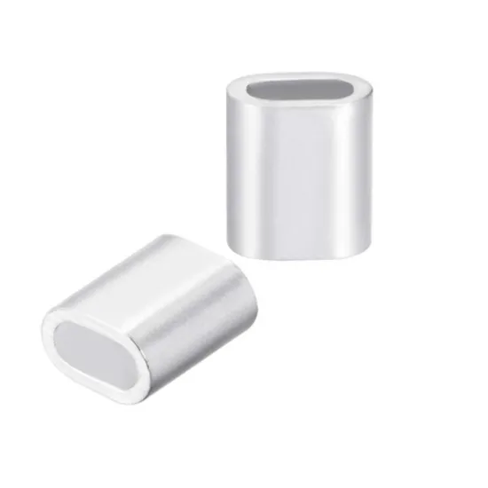 Aluminum Oval Crimping Loop Sleeve 10mm DIN3093 for Wire Rope Clamp