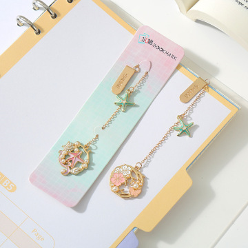 Underwater World Metal Pendant Bookmarks - 4 Styles