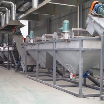 Plastic PE bottle washing recyling drying machine