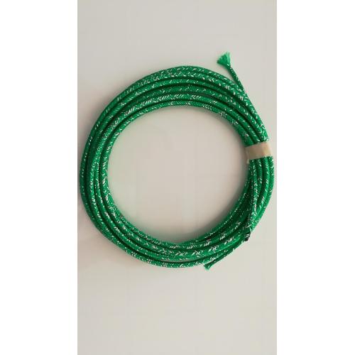 Смешайте зеленый хлопковый рукав для украшения кабеля