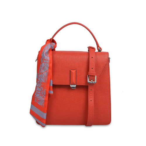 Medio Cassandra Piel de becerro Satchel Cuero vegano