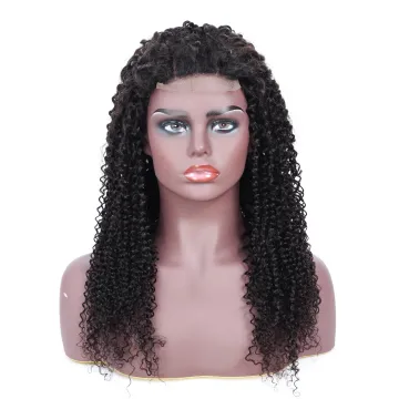 10A Malaysian Kinky Curly Remy Cuticle Aligned Human Hair Lace Closure Wig For Black Women Pre Plucked 4X4 Swiss Lace Wig Vendor