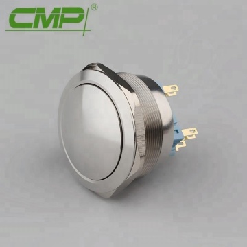 40mm Raised Push Button DPDT 2NO2NC On Off Push Button Switch