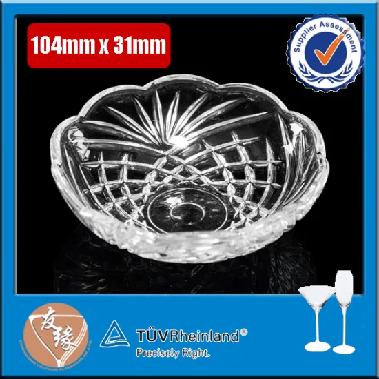 Multi-use small charge plate wholesale clear glass plates