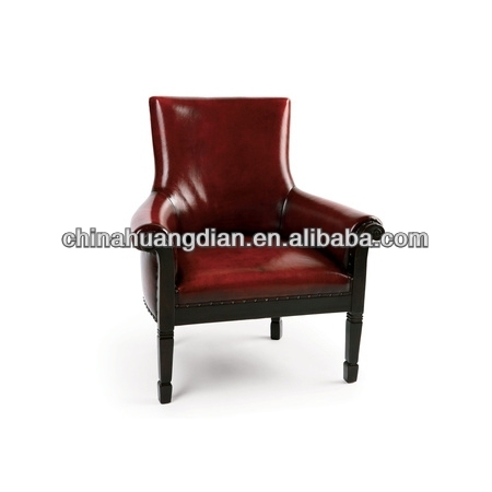 HDL1322 hand carved wholesale faux leather sofa chair