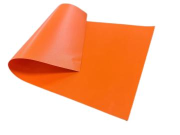 550gsm Orange color Pvc coated tarpaulin covering