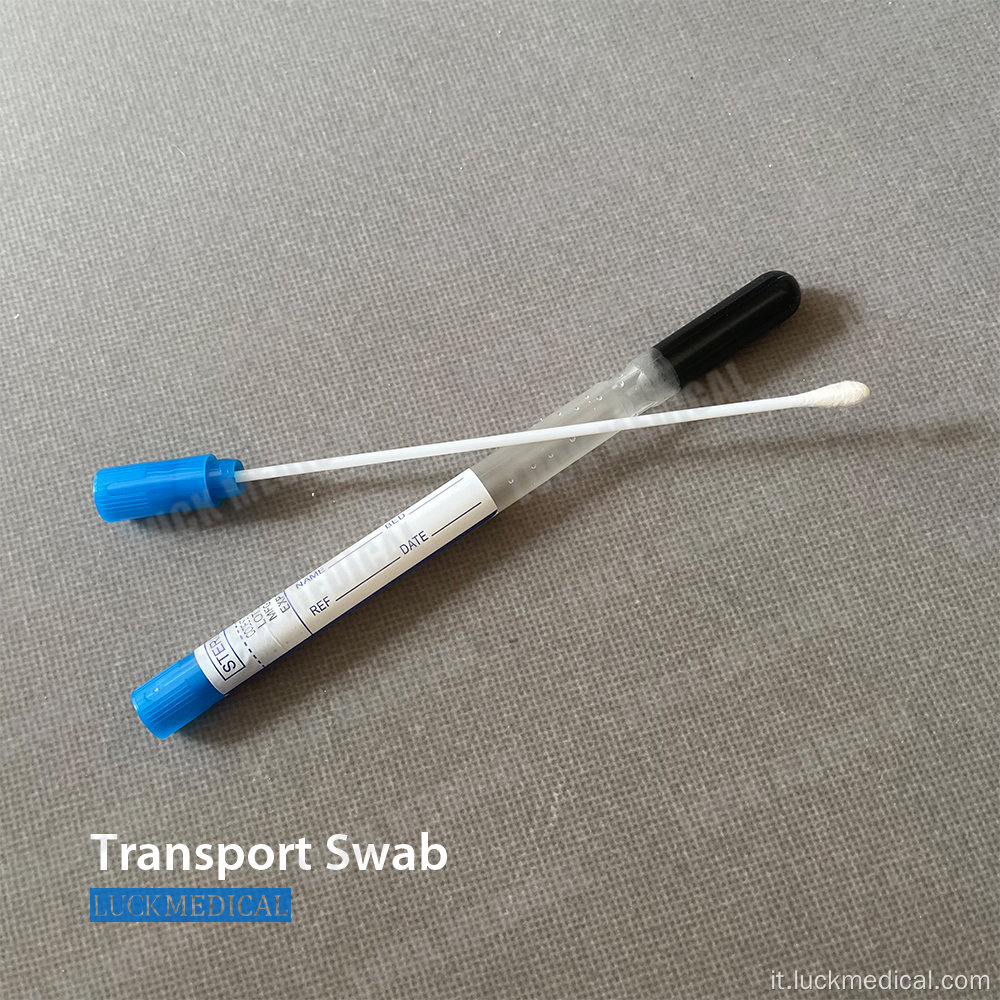 Transport Gel Swab Amies/Stuart con carbone