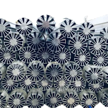 Zhonglian 6063 Aluminum Heat Radiator Inner Grooved Perforated Tube