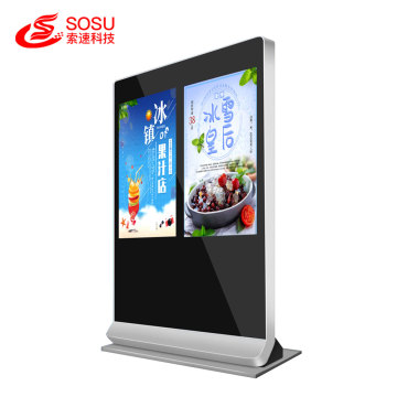 43 inch HD Floor berdiri layar sentuh LCD