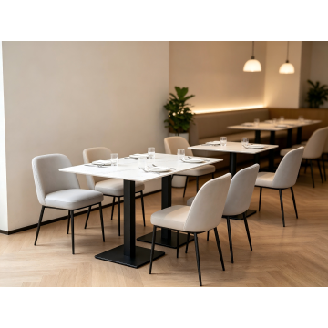 Contemporary Dining Table with Sleek Sintered Stone Top