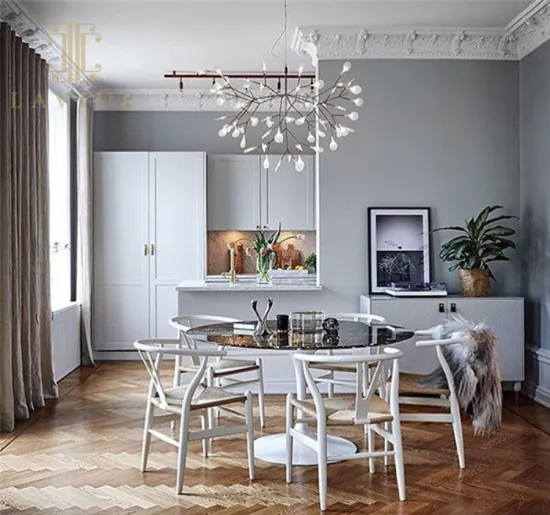 Metal custom chandelier for living room