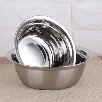Stainless Steel Salad Bowl Commercial Mixing Bowl China Tableware