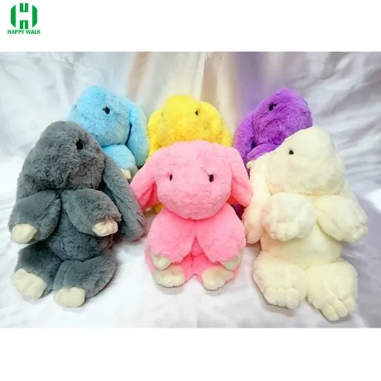 HI high quality rabbit plush toy multiple choice of colors