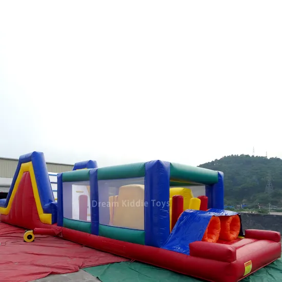 60ft Inflatable Obstacle Course for Kids - Outdoor Sports Activity Equipment