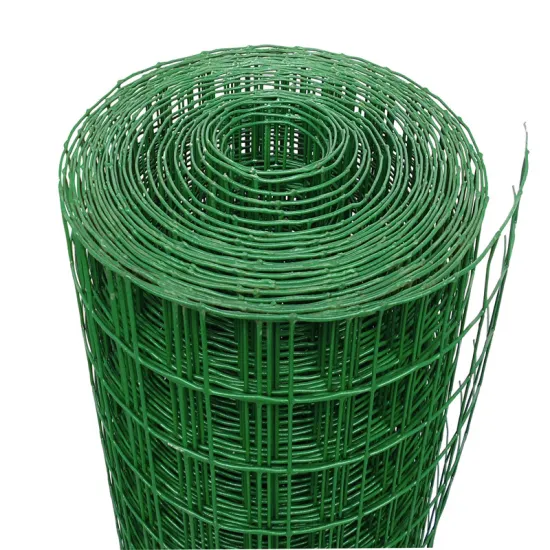 PVC welded mesh fence green