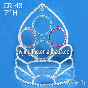 7" Cheap Pageant Crowns Hair Jewelry