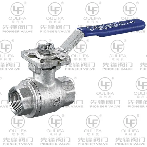2PC Threaded Full Bore Ball Valve (NPT/ BSP 1000PSI)