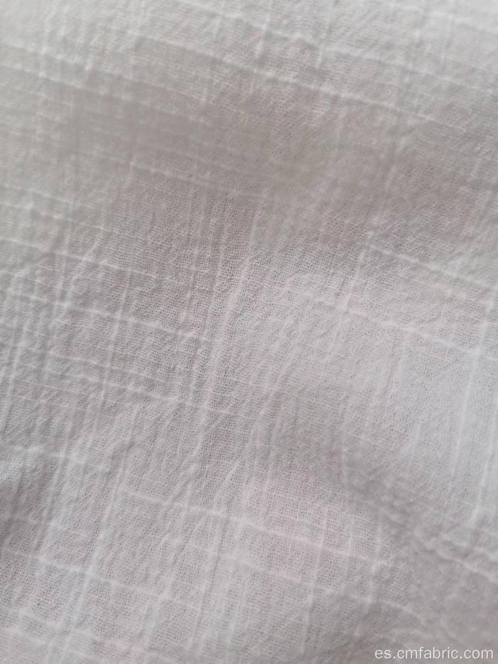 Tela de crepé con textura tejida de algodón 100% algodón de algodón