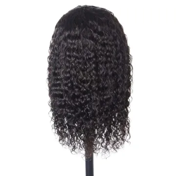 Wavy Human Hair Full Lace Transparent With Baby Hair Curly Afro Clors Cheap 13X4 Wigs Custom Wig Boxes With Logo 180% Density