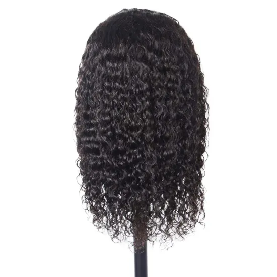 Wavy Human Hair Full Lace Transparent With Baby Hair Curly Afro Clors Cheap 13X4 Wigs Custom Wig Boxes With Logo 180% Density