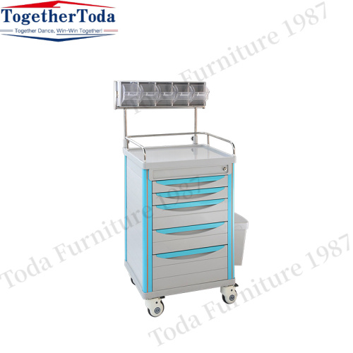 Abs Medical Anesthesia Hospital Cart Trolley Hot Sell CE&ISO Approved ABS Medical Trolley Supplier